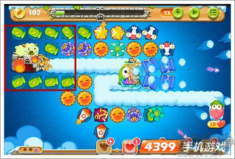 保衛(wèi)蘿卜2第60關(guān)攻略