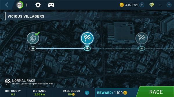 瘋狂摩托車賽車游戲[無限金幣]