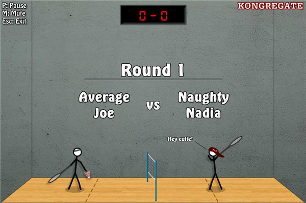 4399火柴人打羽毛球