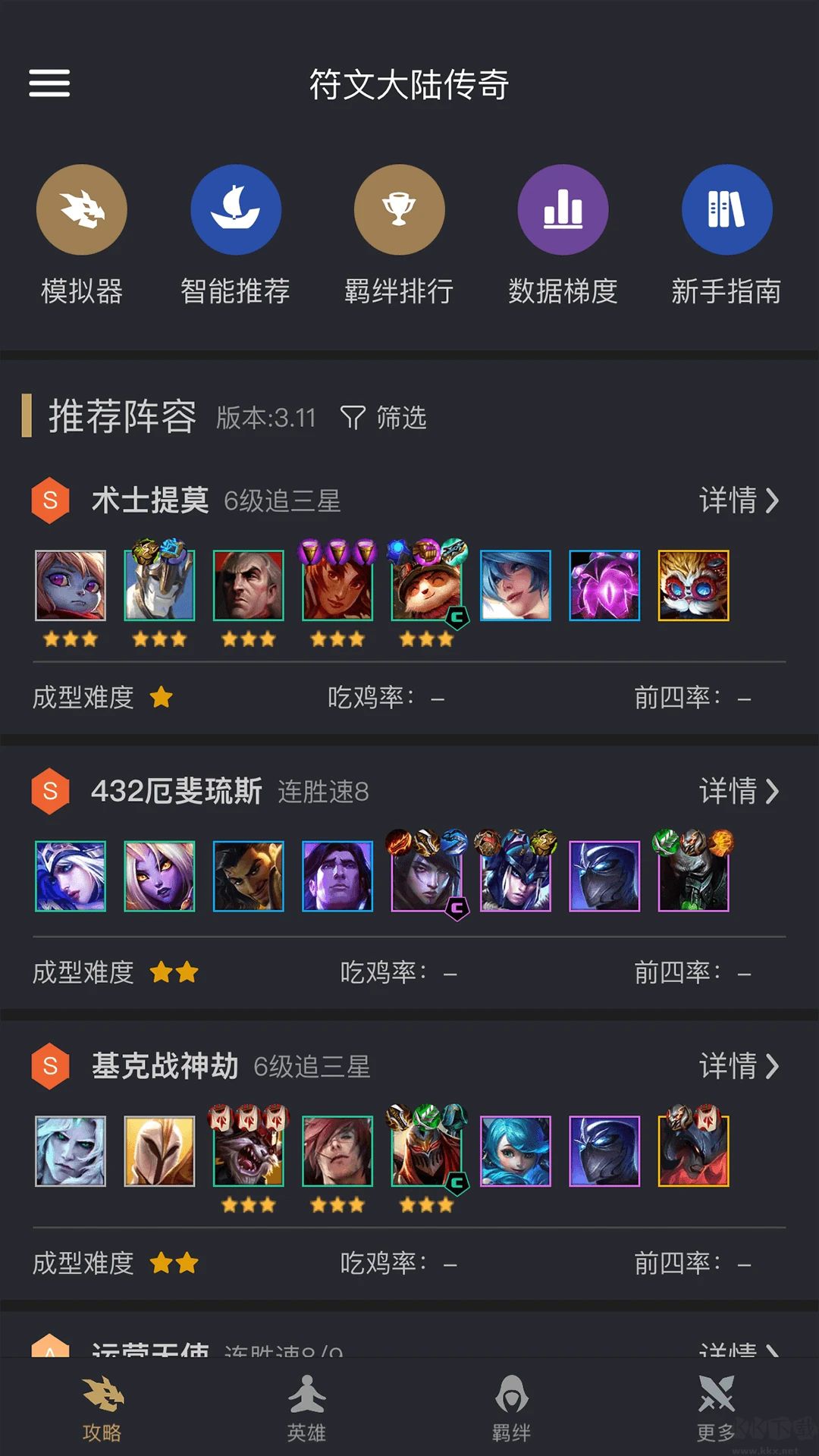 金鏟鏟助手(最新陣容)