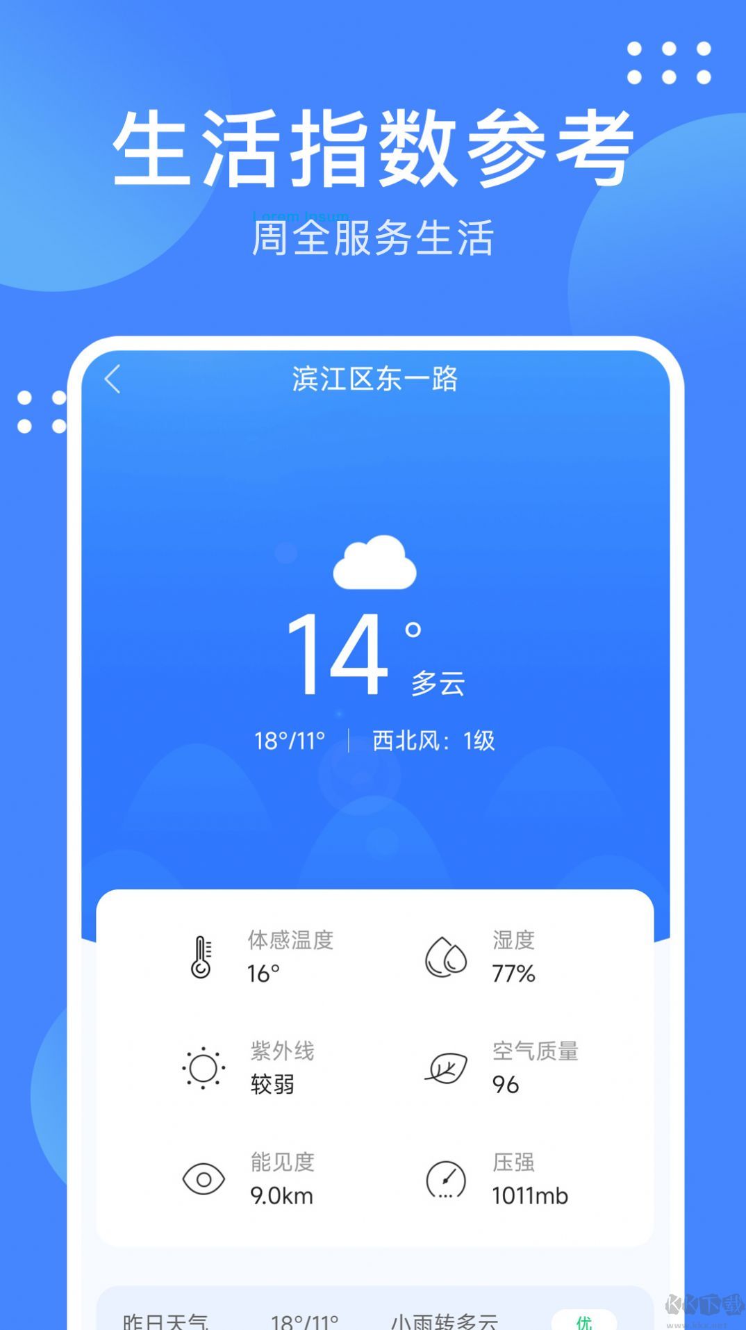 最美天氣通app