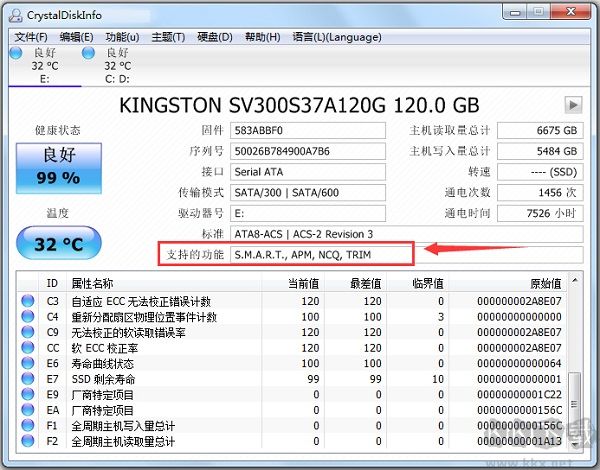 CrystalDiskInfo-硬盤(pán)檢測(cè)工具