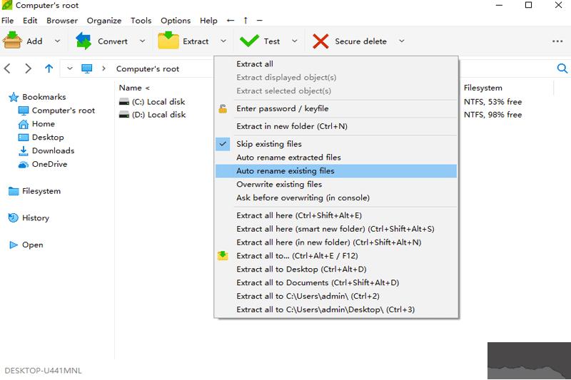 PeaZip壓縮工具免費無廣告版