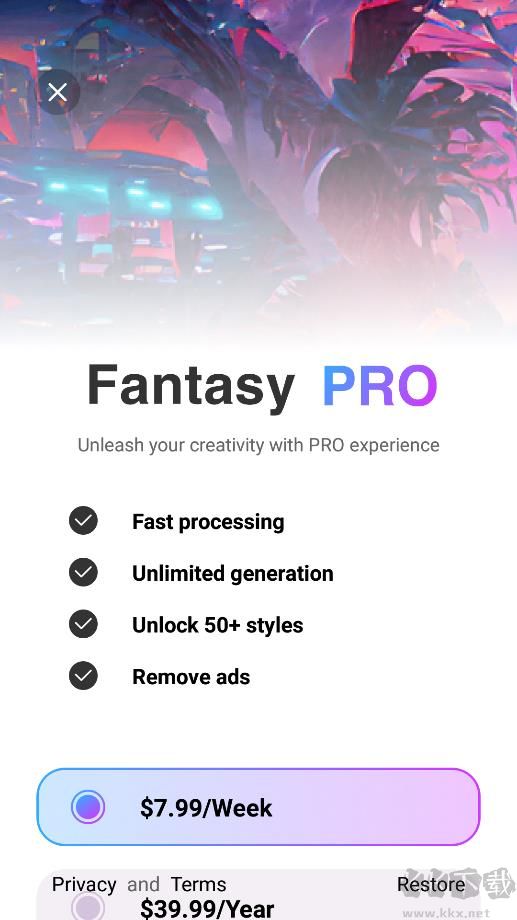 AnimeArt(原Fantasy AI繪畫)