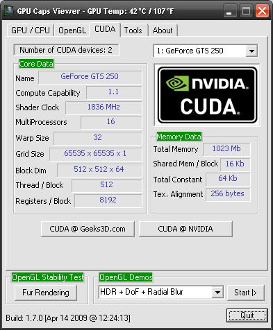 GPU Caps Viewer顯卡檢測工具免費(fèi)版