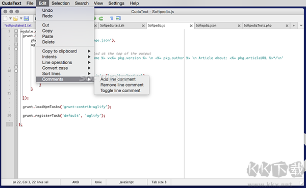 CudaText代碼文本編輯器