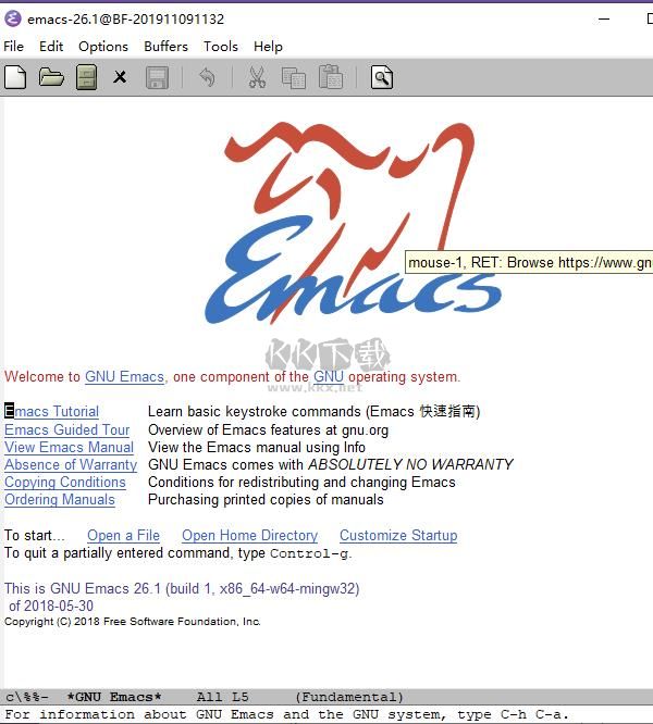 gnu emacs編輯器中文版
