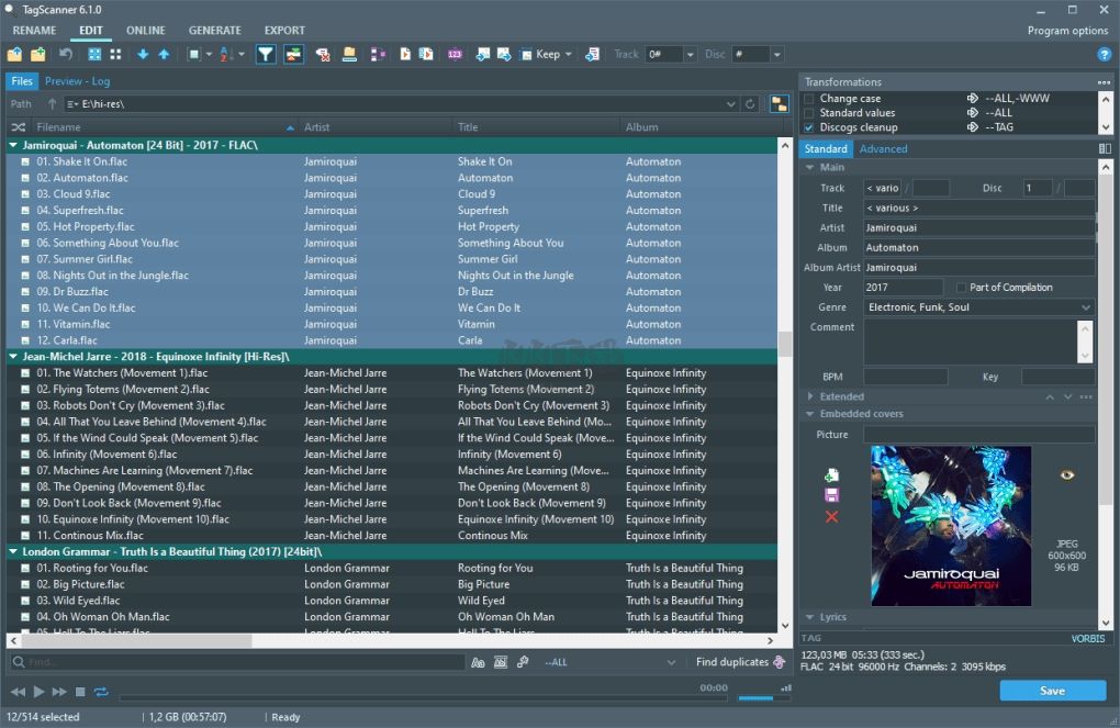 TagScanner(MP3標(biāo)簽編輯器)