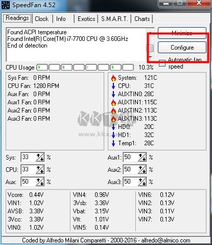 SpeedFan風(fēng)扇調(diào)速工具
