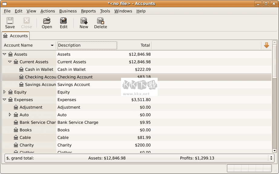 GnuCash財務(wù)管理軟件