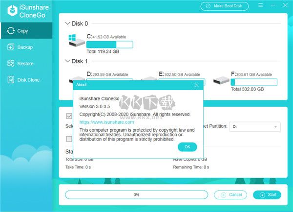 iSunshare CloneGo(系統(tǒng)備份還原工具)