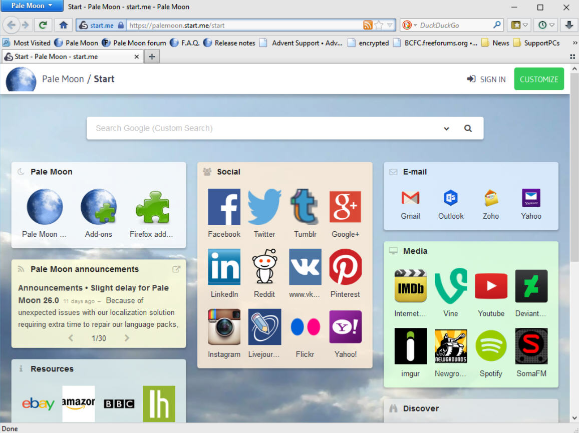 蒼月瀏覽器(Pale Moon)