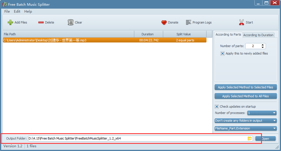 Free Batch Music Splitter(音樂批處理軟件)