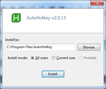 AutoHotkey(熱鍵腳本語言編輯器)