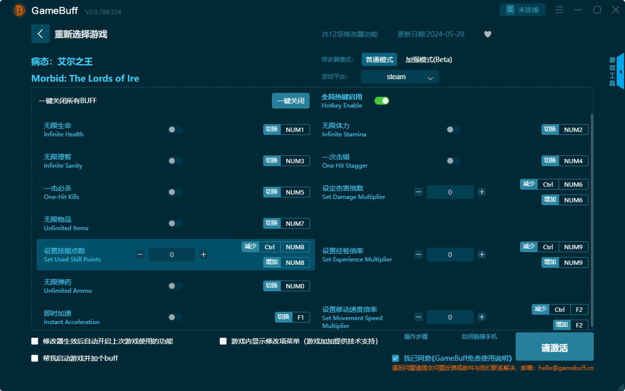 病態(tài)艾爾之王十二項修改器