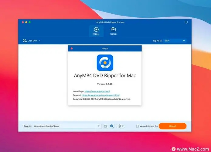 AnyMP4 DVD Ripper(DVD轉(zhuǎn)換軟件)