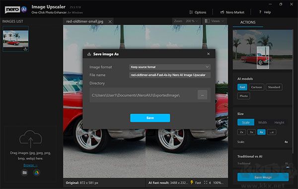 Nero AI Image Upscaler(AI圖像品質(zhì)提升工具)