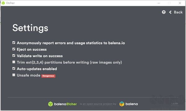 Etcher(鏡像寫入工具)