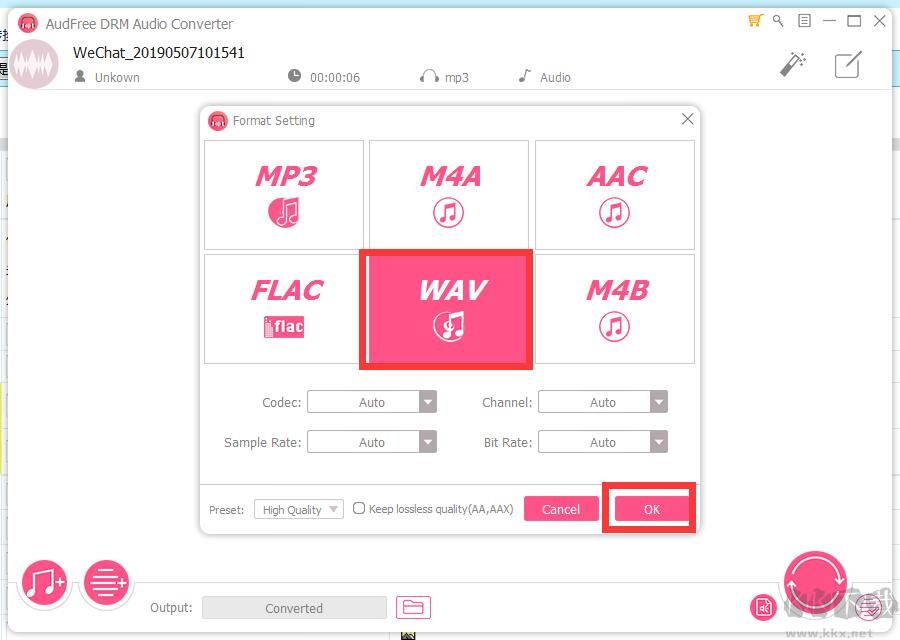 AudFree DRM Audio Converter(音頻轉(zhuǎn)換工具)