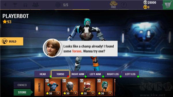 鐵甲鋼拳冠軍賽內(nèi)置菜單