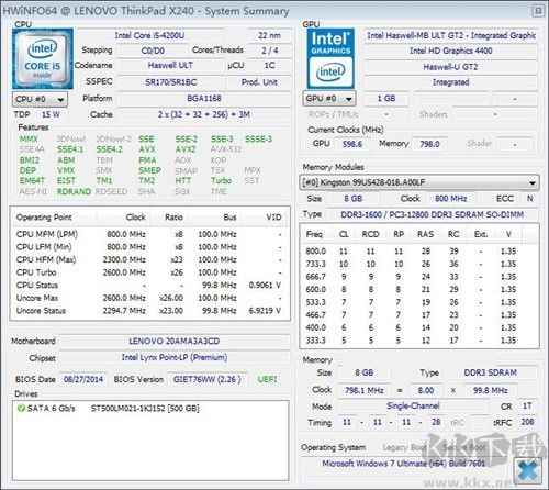 HWiNFO(硬件檢測軟件)