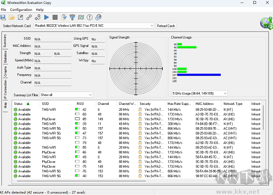 wirelessmon(無線信號測試軟件)