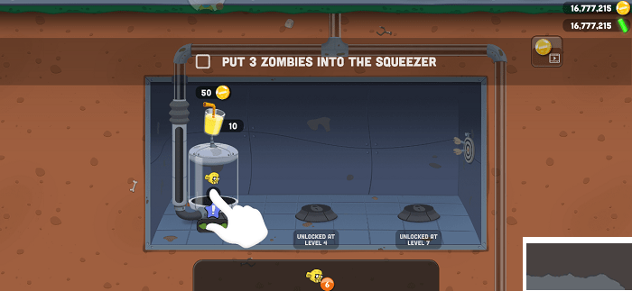 僵尸榨汁機(jī)內(nèi)置菜單