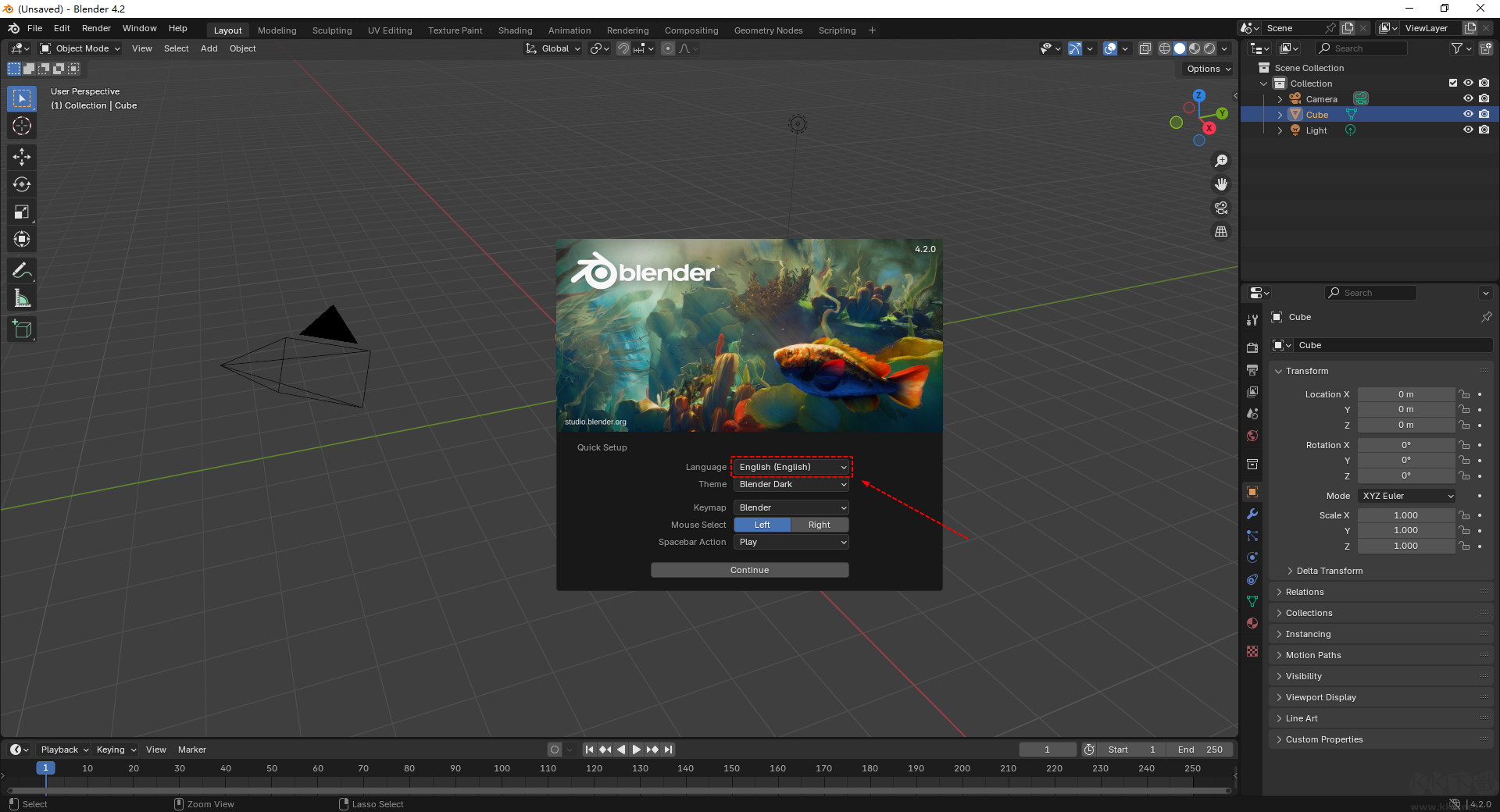 blender怎么設(shè)置中文-blender設(shè)置中文教程