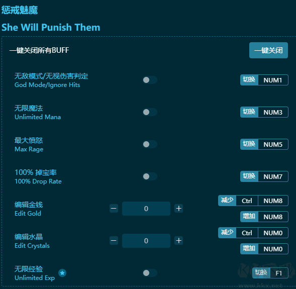 懲戒魅魔三十七項(xiàng)修改器綠色版