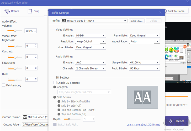Apeaksoft Video Editor(視頻編輯剪輯軟件)
