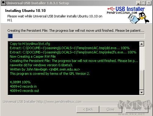 Universal USB Installer截圖
