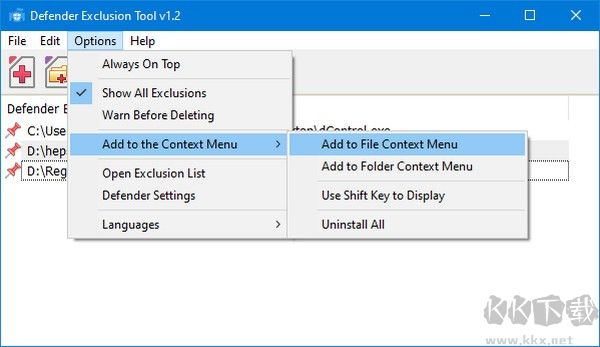 Defender Exclusion Tool(系統(tǒng)安全保護(hù)軟件)