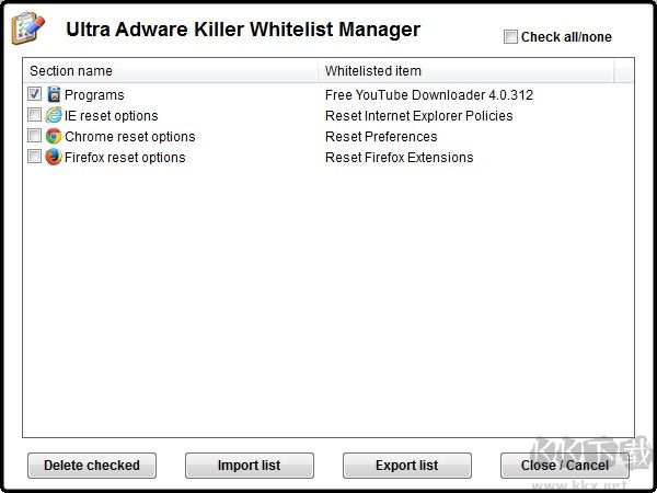 Ultra Adware Killer(Windows 廣告軟件清除器)