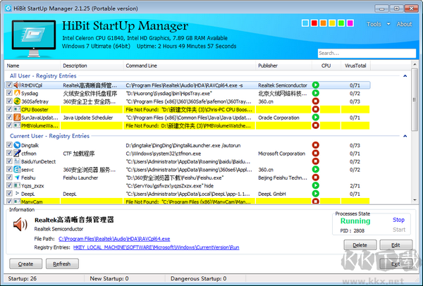 HiBit Startup Manager(電腦系統(tǒng)優(yōu)化軟件)