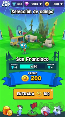 卡通高爾夫明星游戲