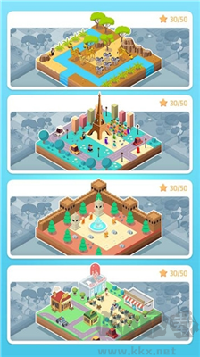 彩色土地宏偉建造游戲