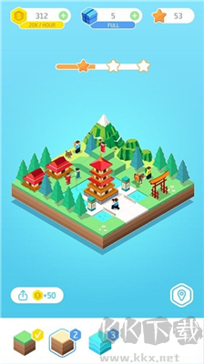 彩色土地宏偉建造游戲