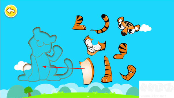 寶寶兒童動(dòng)物拼圖