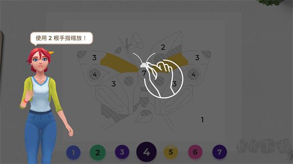 畫廊涂色本和裝飾手游