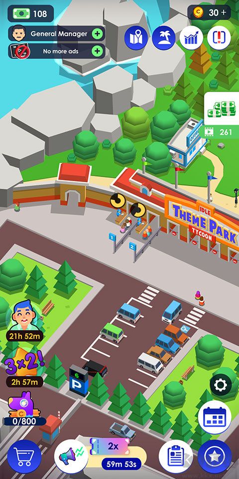 閑置主題公園大亨無限金幣版