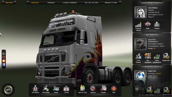 歐洲卡車模擬2七項修改器電腦版