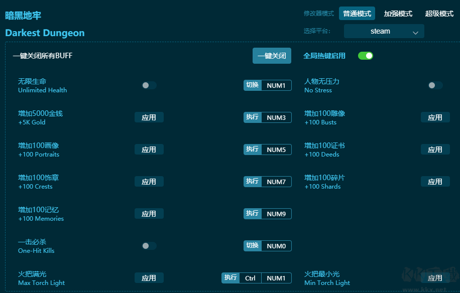 暗黑地牢2十三項(xiàng)修改器