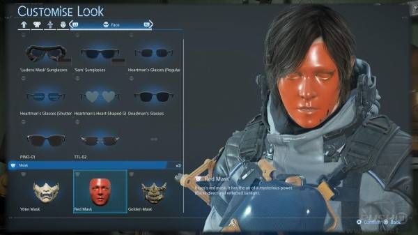 死亡擱淺2面具圖鑒