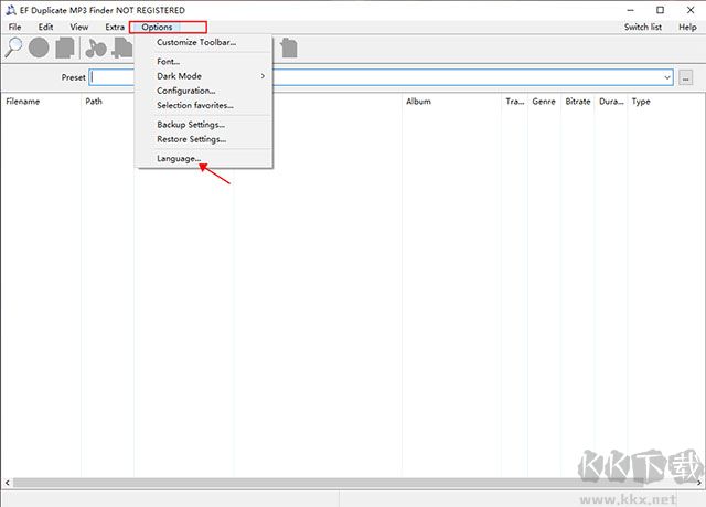 EF Duplicate MP3 Finder
