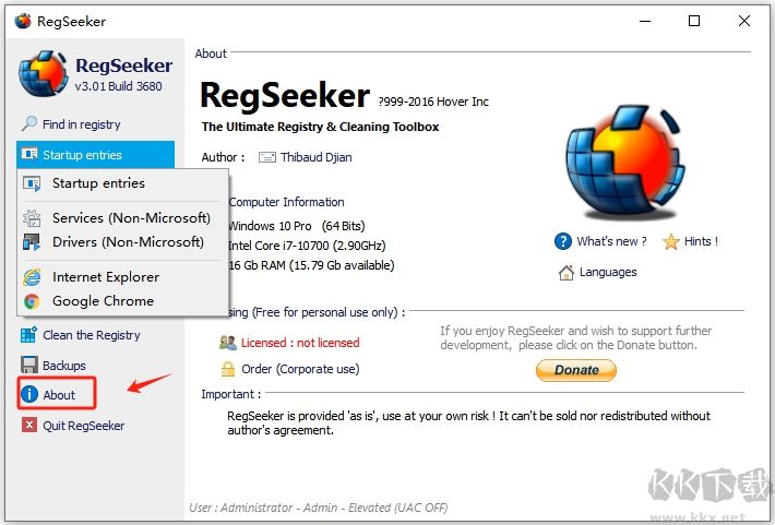 RegSeeker(注冊表清理工具)