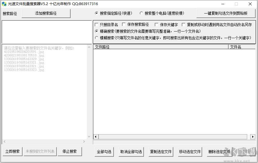 光速文件批量搜索器(本地文件搜索工具)
