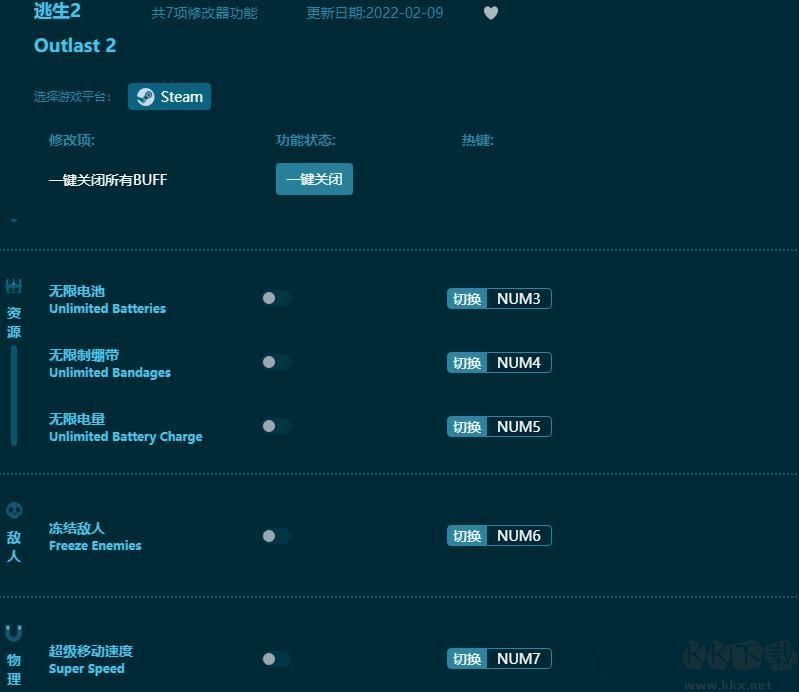 逃生2七項修改器標準版
