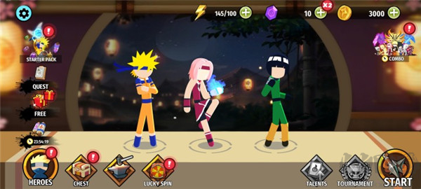 火柴人忍者3v3競技場