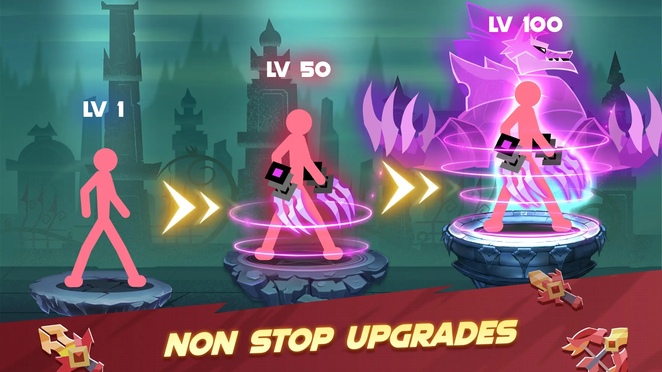 火柴人大戰(zhàn)怪物(Stickman vs Monster: Idle Game)