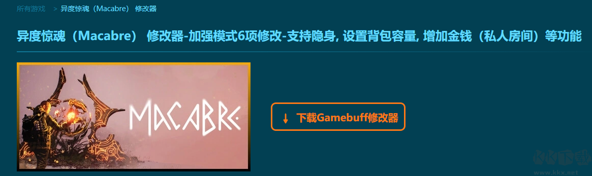 異度驚魂(Macabre)6項修改器